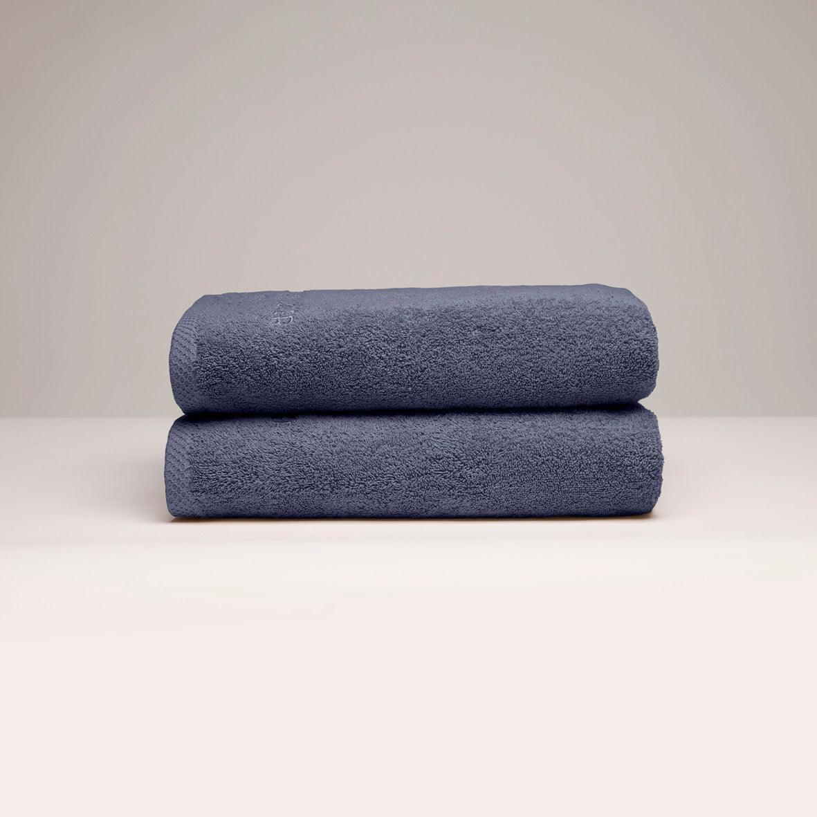 Bath towel combed cotton LT - Oasis - 2 x (70 x 140 cm) Blue grey