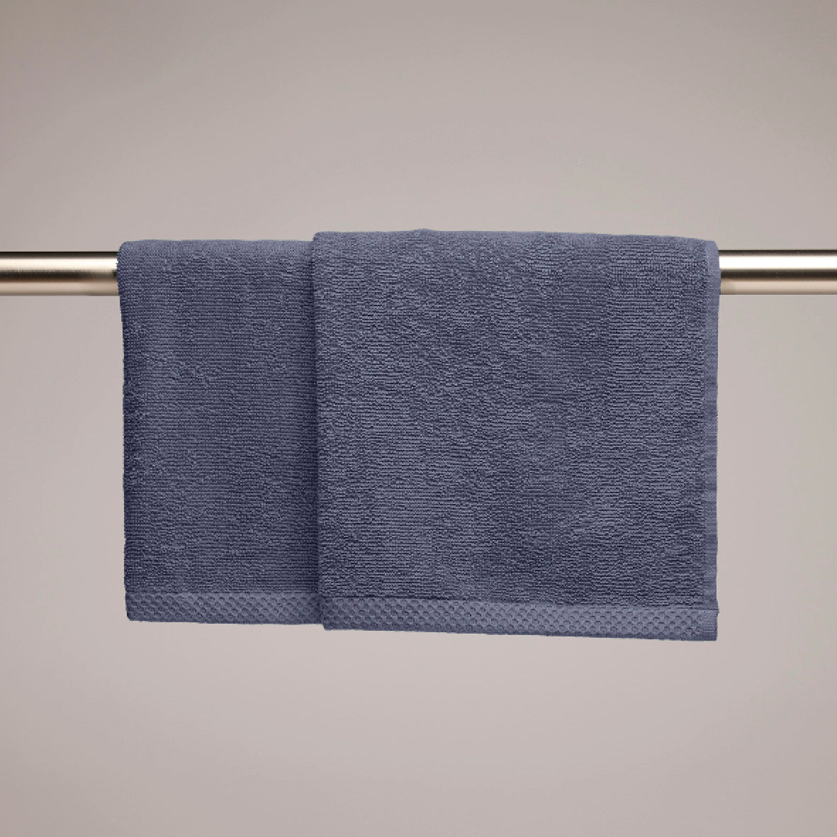 Kitchen towel combed cotton LT - Oasis - 2 x (45 x 45 cm) Blue grey