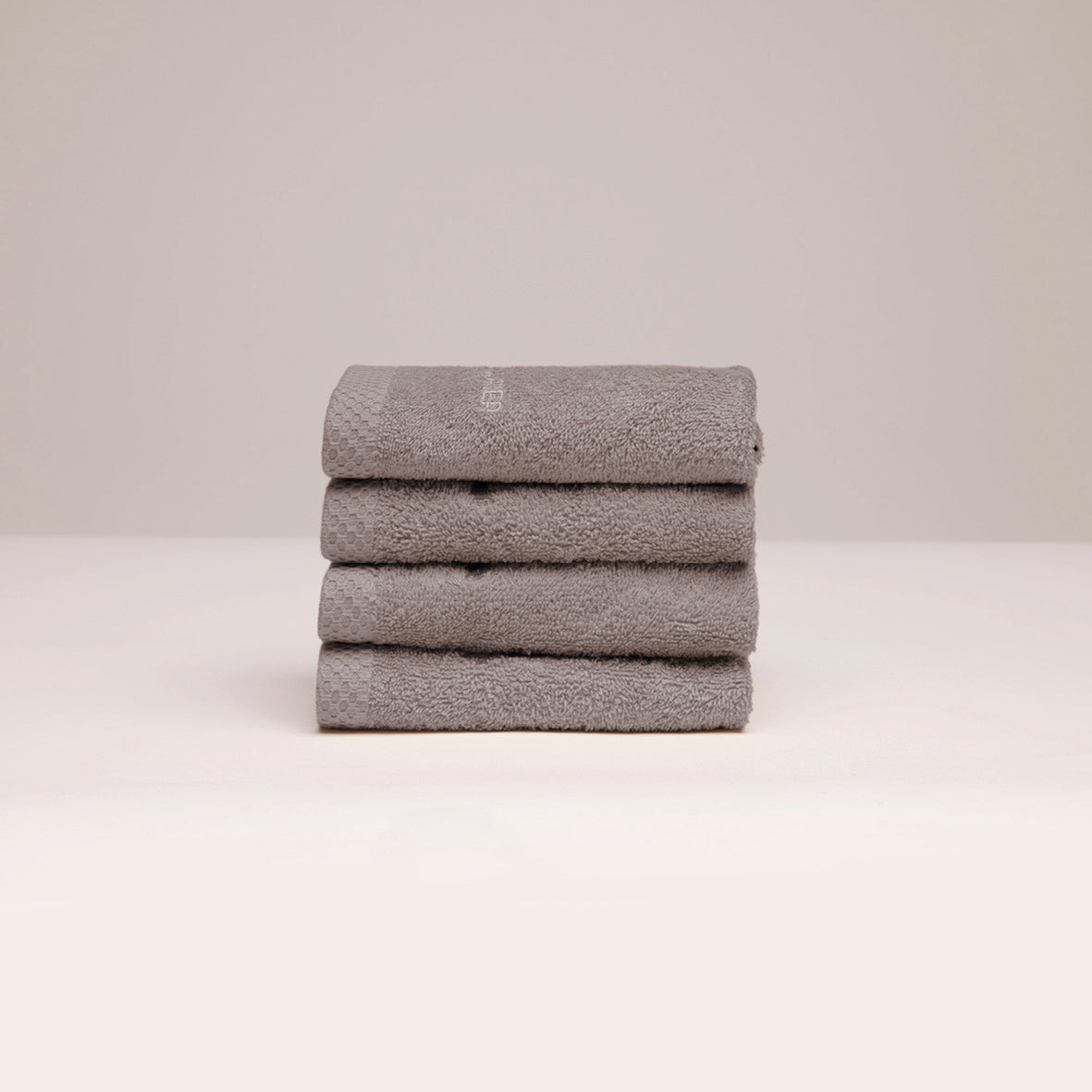 Guest towel combed cotton LT - Oasis - 4 x (30 x 30 cm) Brown