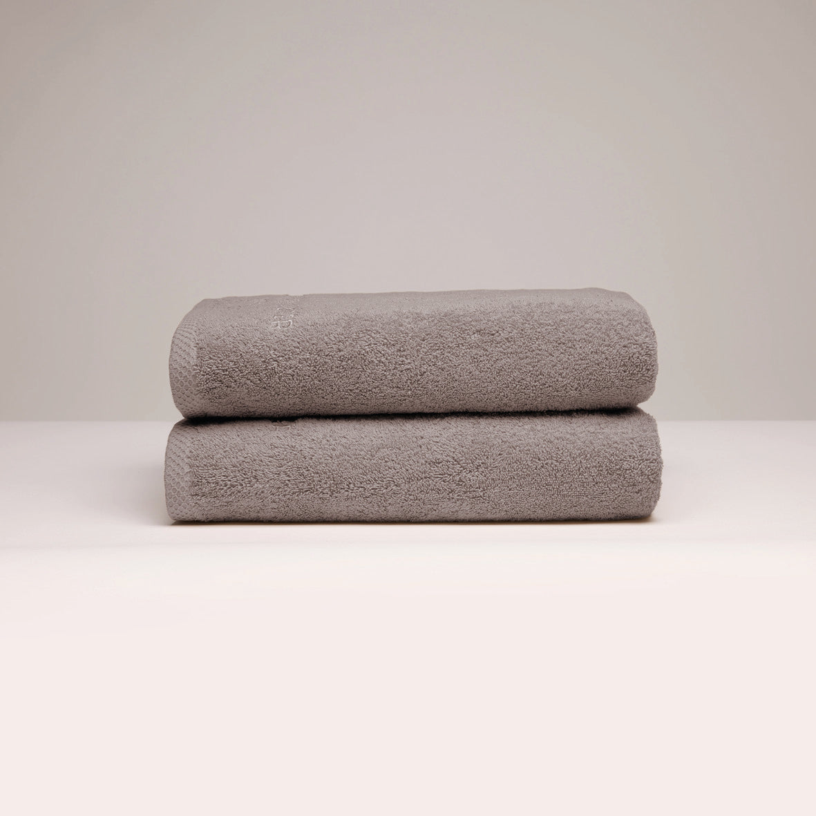 Bath towel combed cotton LT - Oasis - 2 x (70 x 140 cm) Brown