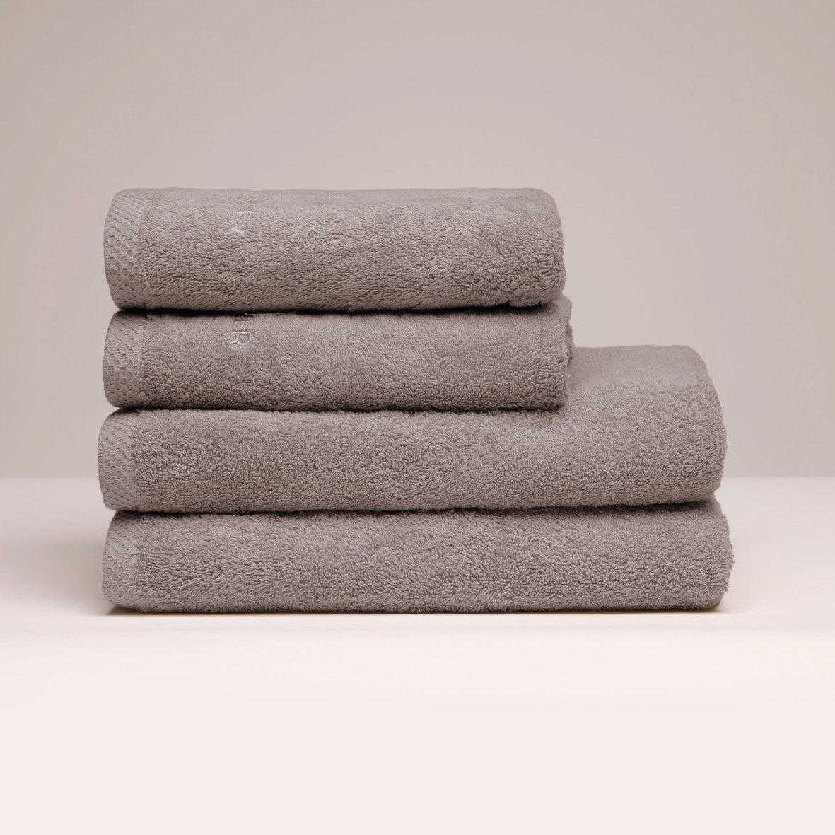 Hand towel + bath towel combed cotton LT - Oasis - 2 x (50 x 100 cm) + 2 x (70 x 140 cm) Brown