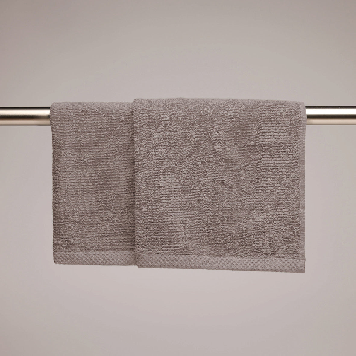 Kitchen towel combed cotton LT - Oasis - 2 x (45 x 45 cm) Brown
