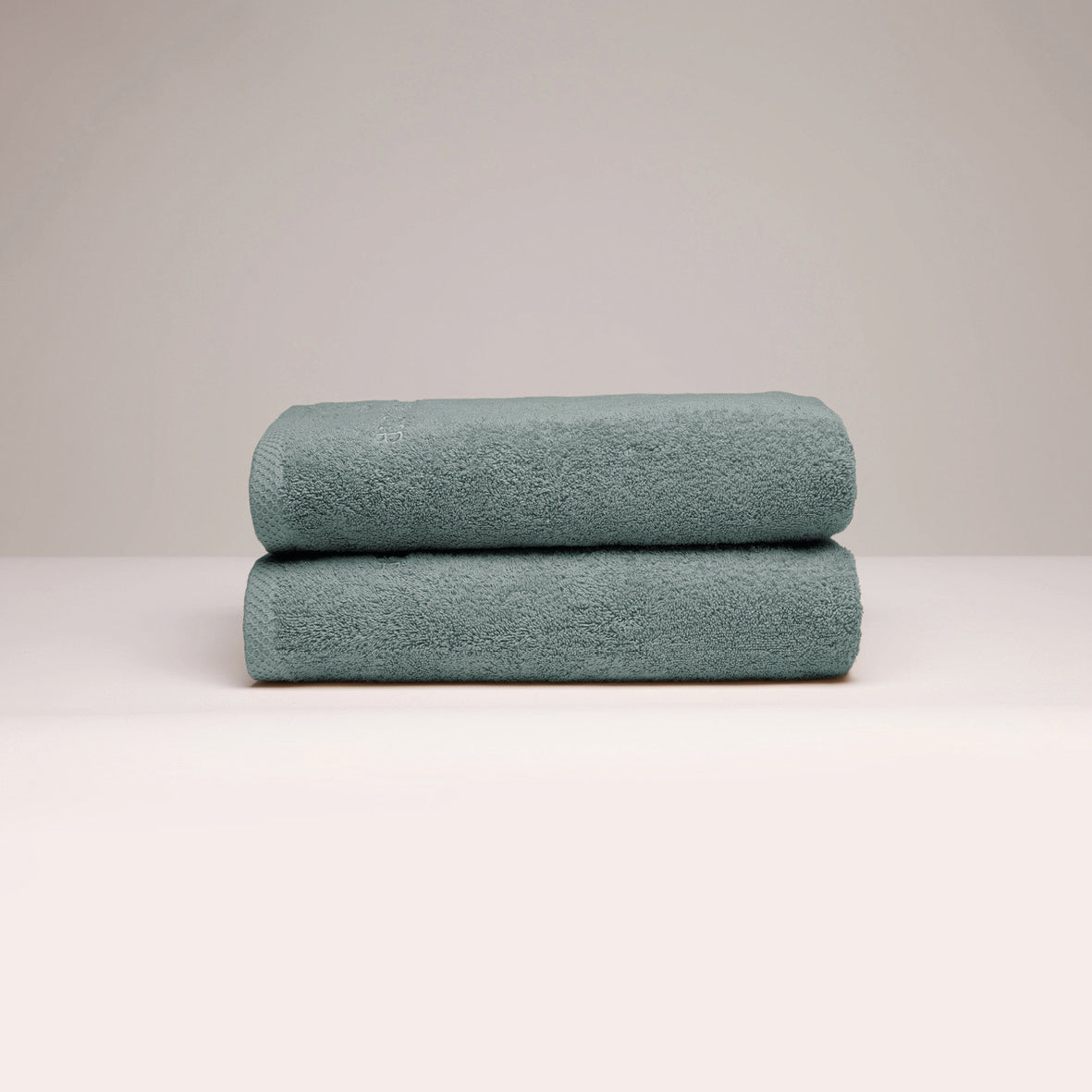 Hand towel combed cotton LT - Oasis - 2 x (50 x 100 cm) Bottle green