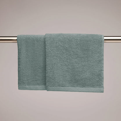 Kitchen towel combed cotton LT - Oasis - 2 x (45 x 45 cm) Bottle green