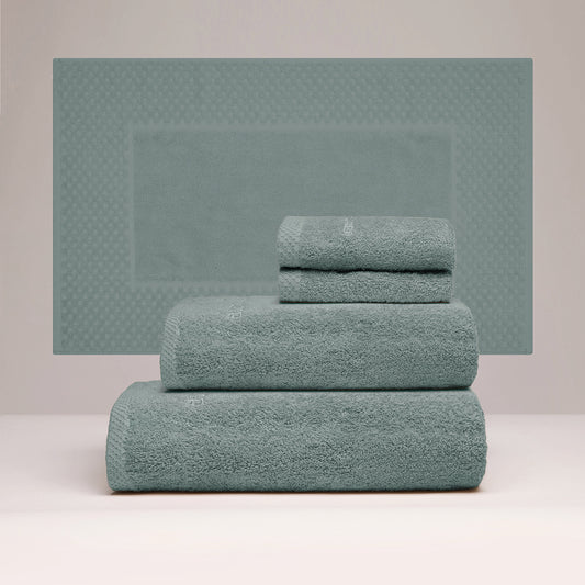 Complete bath linen set combed cotton LT - Oasis - 5 pieces