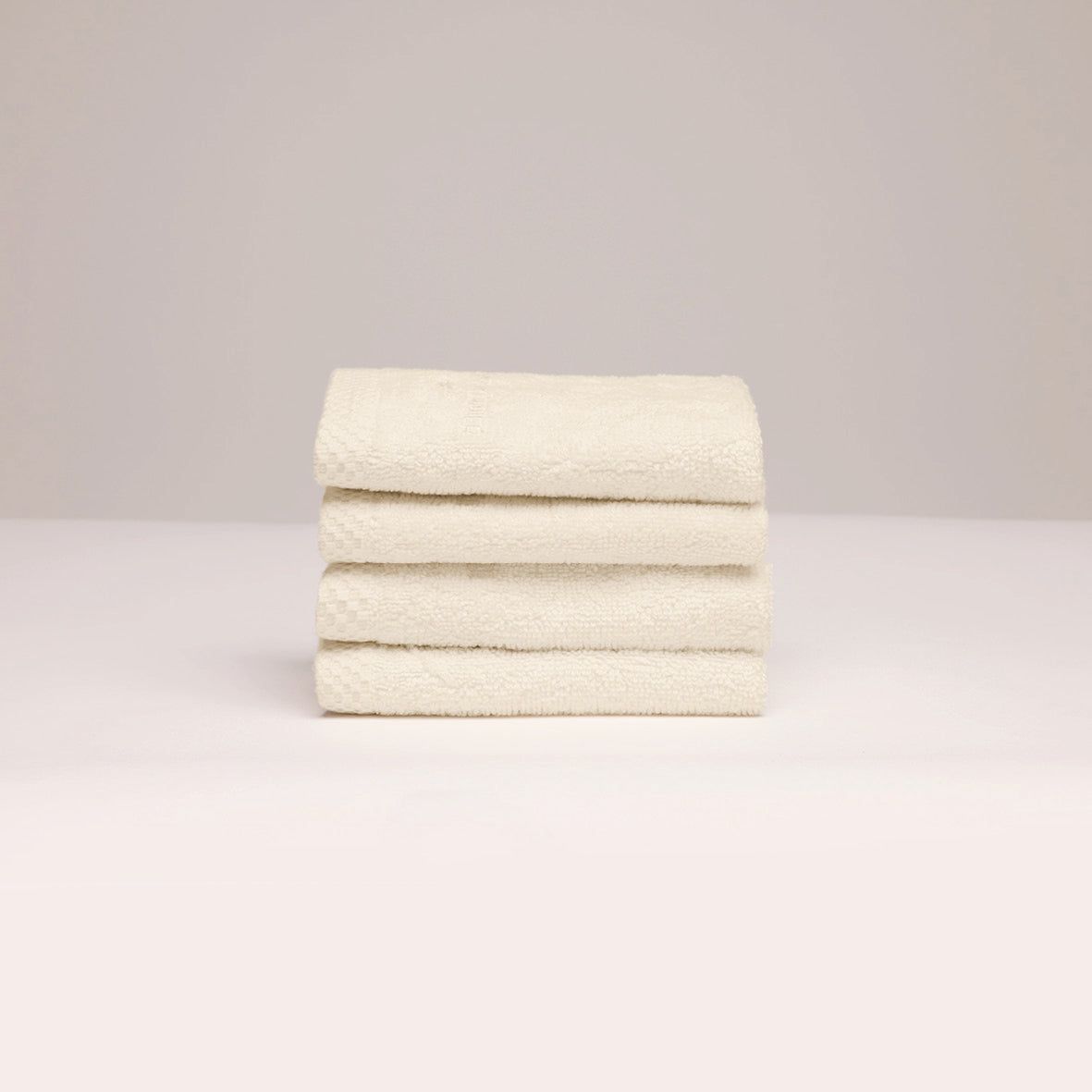 Guest towel combed cotton LT - Oasis - 4 x (30 x 30 cm) Ivory