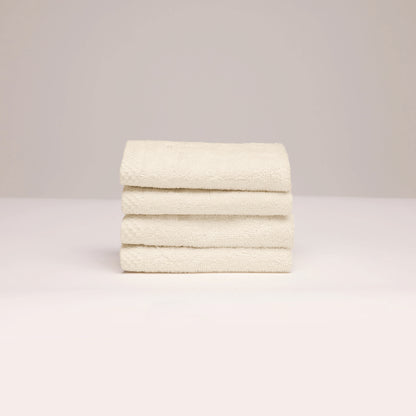 Guest towel combed cotton LT - Oasis - 4 x (30 x 30 cm) Ivory