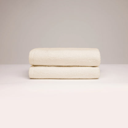 Bath towel combed cotton LT - Oasis - 2 x (70 x 140 cm) Ivory
