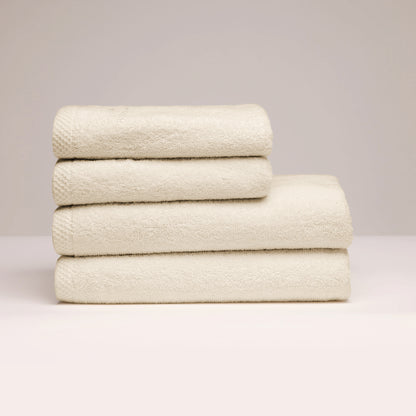 Hand towel + bath towel combed cotton LT - Oasis - 2 x (50 x 100 cm) + 2 x (70 x 140 cm) Ivory