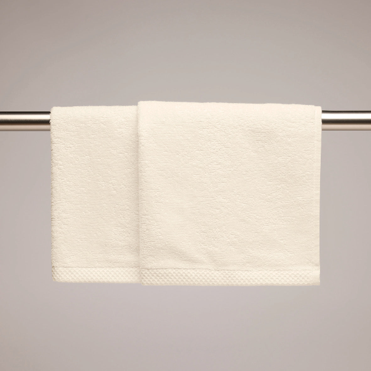 Kitchen towel combed cotton LT - Oasis - 2 x (45 x 45 cm) Ivory