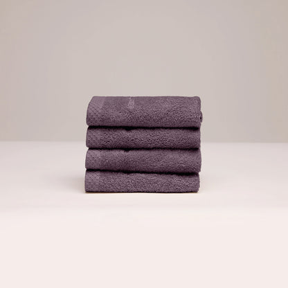 Guest towel combed cotton LT - Oasis - 4 x (30 x 30 cm) Mauve