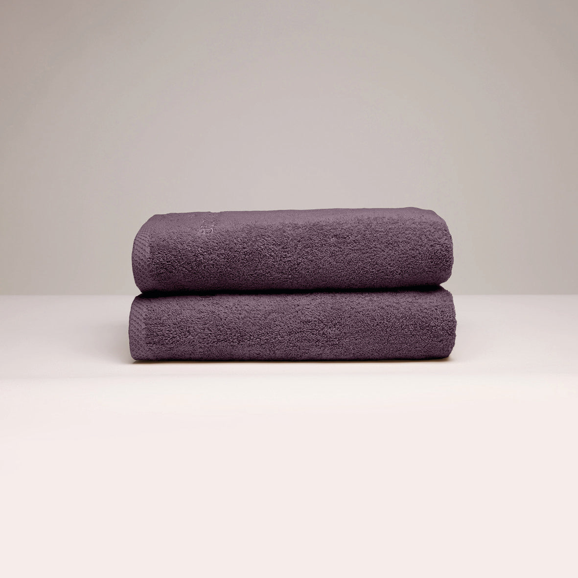 Hand towel combed cotton LT - Oasis - 2 x (50 x 100 cm) Mauve