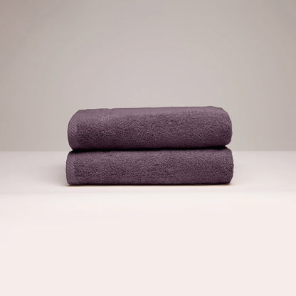 Hand towel combed cotton LT - Oasis - 2 x (50 x 100 cm) Mauve