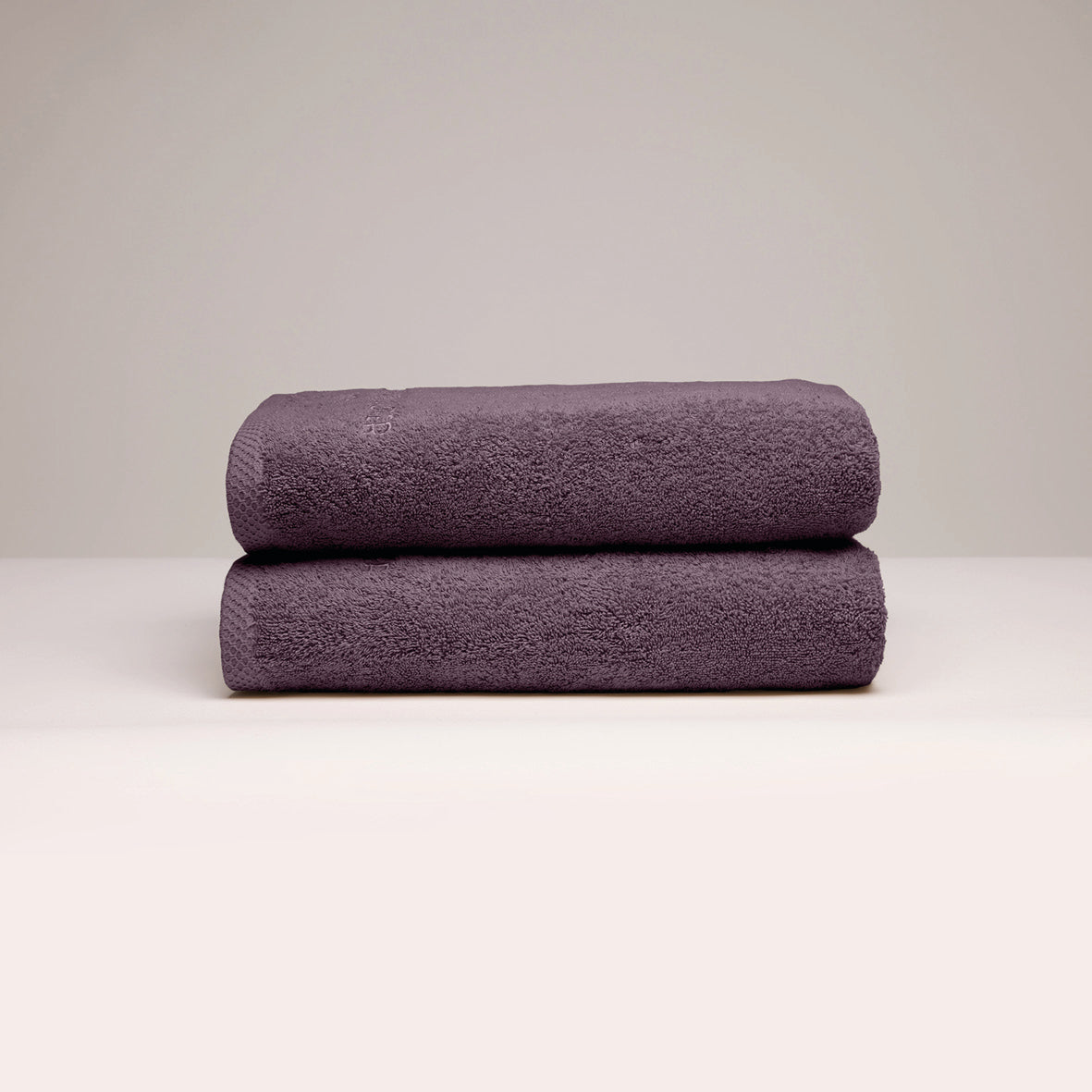 Bath towel combed cotton LT - Oasis - 2 x (70 x 140 cm) Mauve