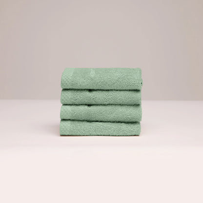 Guest towel combed cotton LT - Oasis - 4 x (30 x 30 cm) Sage green