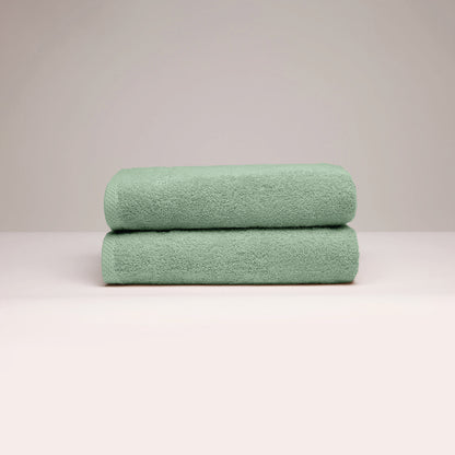 Hand towel combed cotton LT - Oasis - 2 x (50 x 100 cm) Sage green