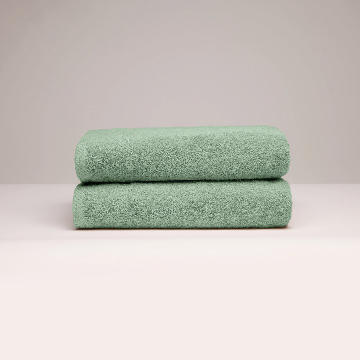 Bath towel combed cotton LT - Oasis - 2 x (70 x 140 cm) Sage green