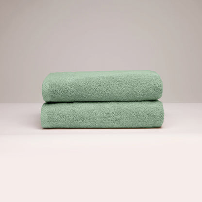 Bath towel combed cotton LT - Oasis - 2 x (70 x 140 cm) Sage green