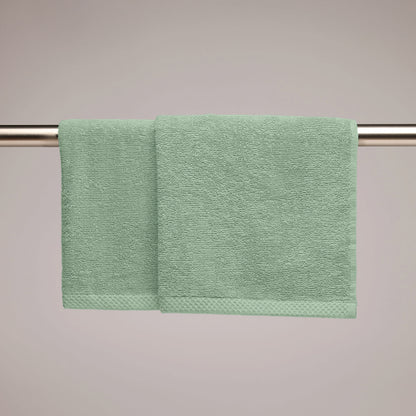 Kitchen towel combed cotton LT - Oasis - 2 x (45 x 45 cm) Sage green