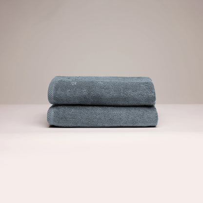 Hand towel combed cotton LT - Oasis - 2 x (50 x 100 cm) Prussian blue