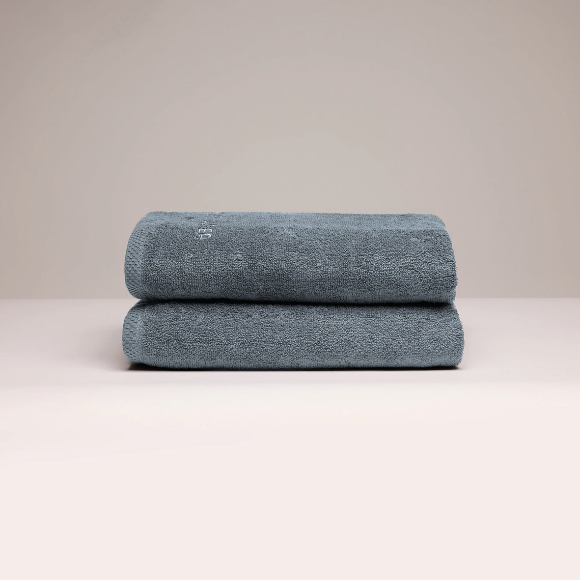 Bath towel combed cotton LT - Oasis - 2 x (70 x 140 cm) Prussian blue
