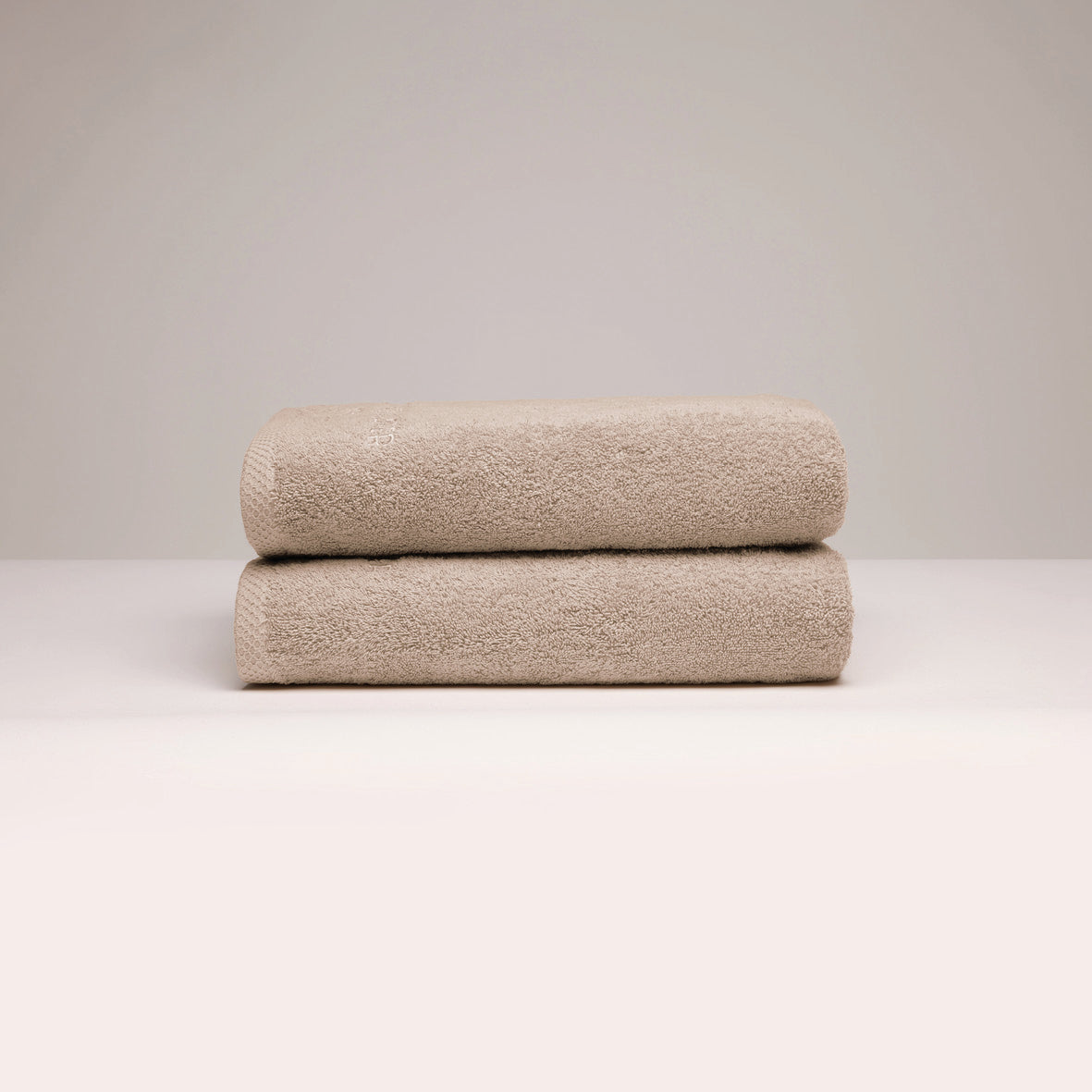 Hand towel combed cotton LT - Oasis - 2 x (50 x 100 cm) Taupe
