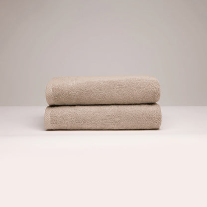 Hand towel combed cotton LT - Oasis - 2 x (50 x 100 cm) Taupe