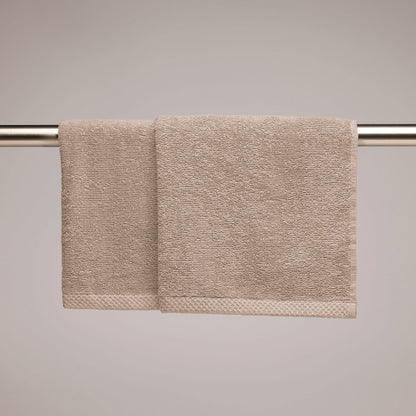 Kitchen towel combed cotton LT - Oasis - 2 x (45 x 45 cm) Taupe