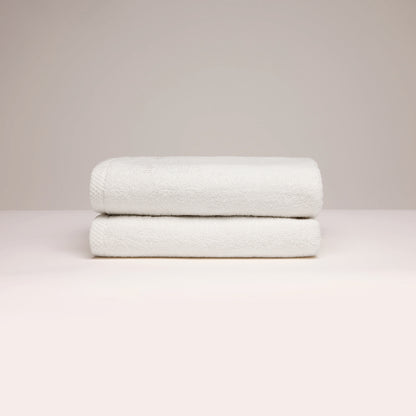 Bath towel combed cotton LT - Oasis - 2 x (70 x 140 cm) White