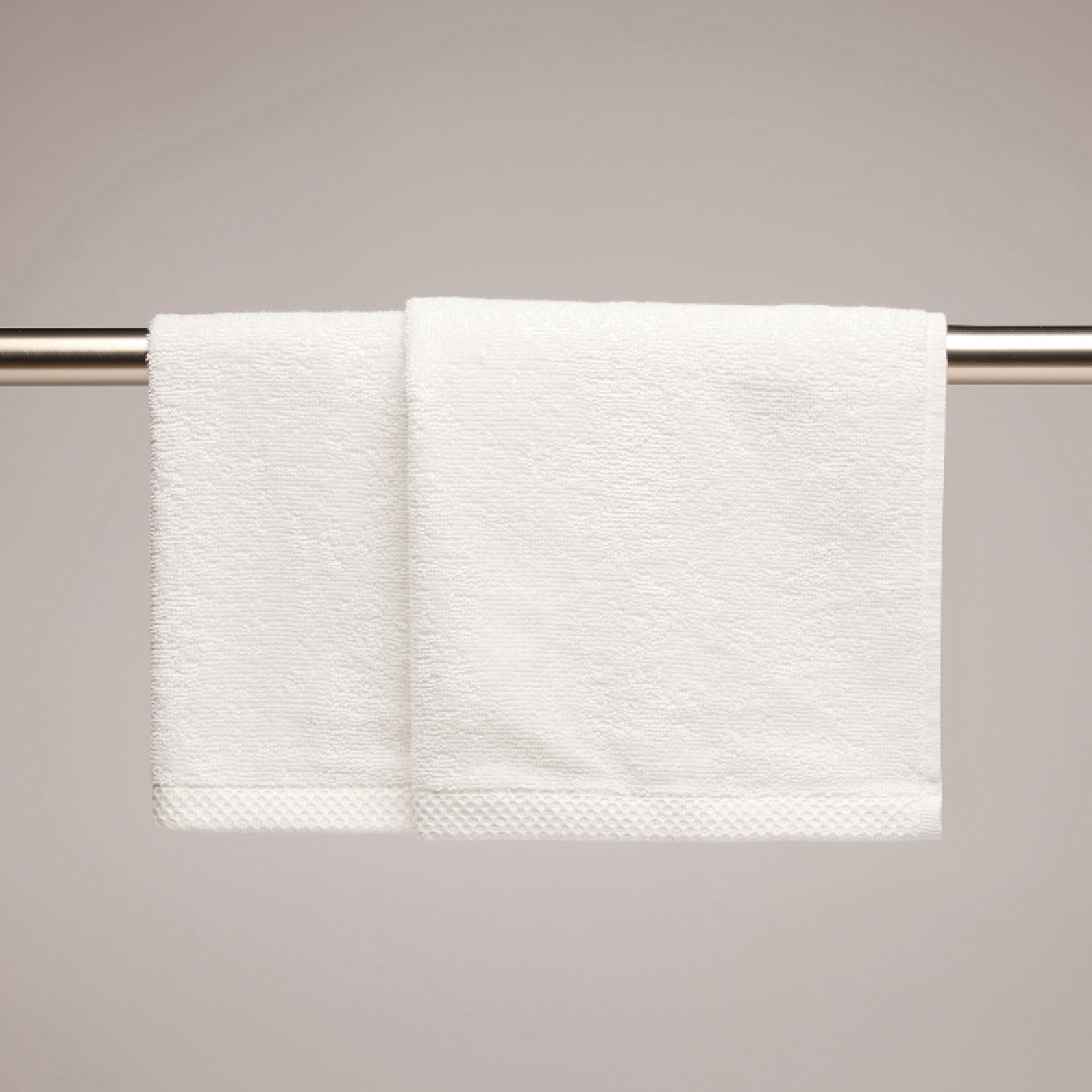 Kitchen towel combed cotton LT - Oasis - 2 x (45 x 45 cm) White