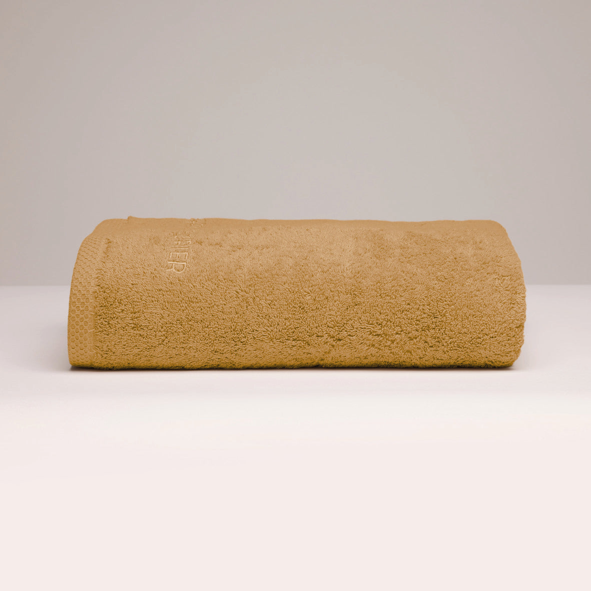 Bath towel combed cotton LT - Oasis - 100 x 150 cm Mustard yellow