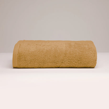 Bath towel combed cotton LT - Oasis - 100 x 150 cm Mustard yellow