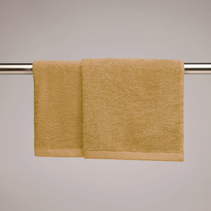 Kitchen towel combed cotton LT - Oasis - 2 x (45 x 45 cm) Mustard yellow