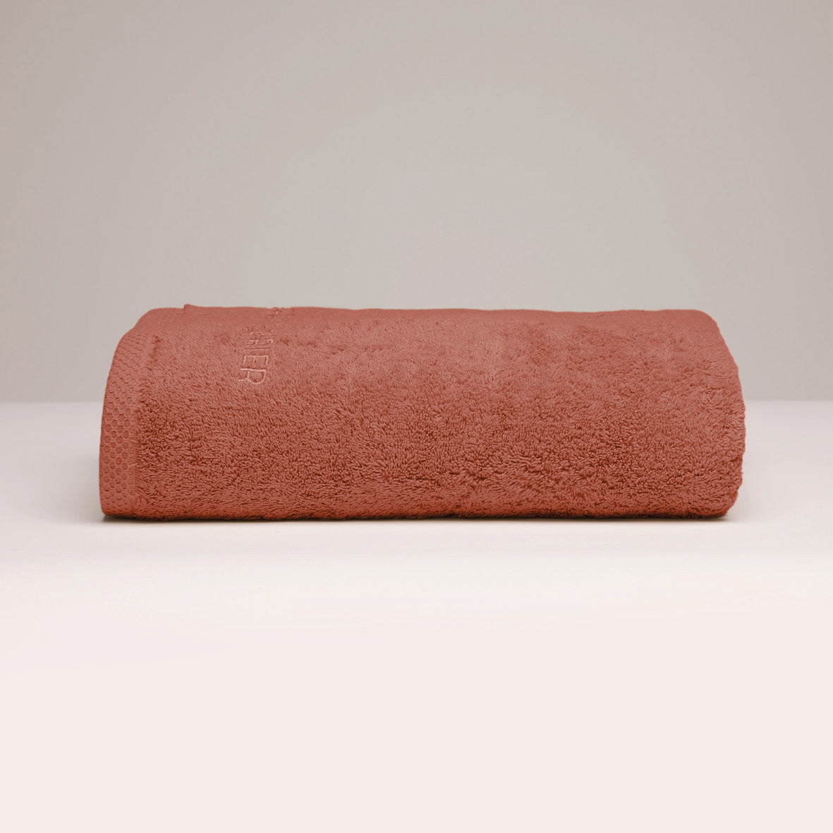 Bath towel combed cotton LT - Oasis - 100 x 150 cm Terracotta
