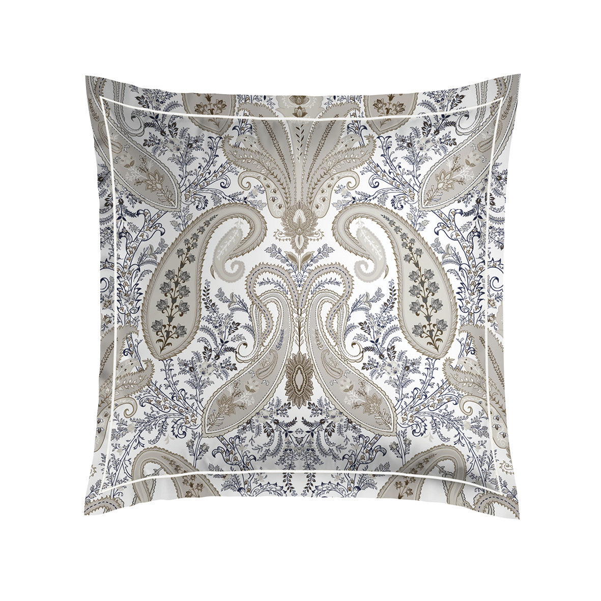 Pillowcase cotton satin - Palais oriental Taupe 2 x (63 x 63 cm)