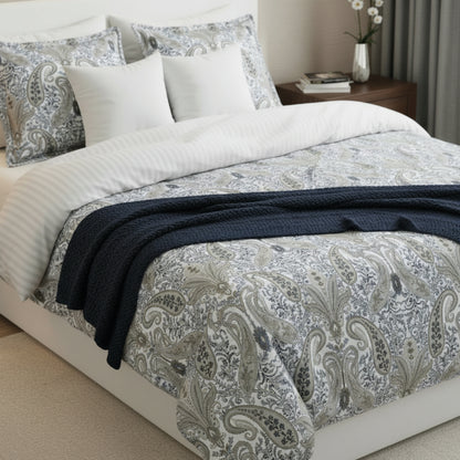 Pillowcase cotton satin - Palais oriental Taupe