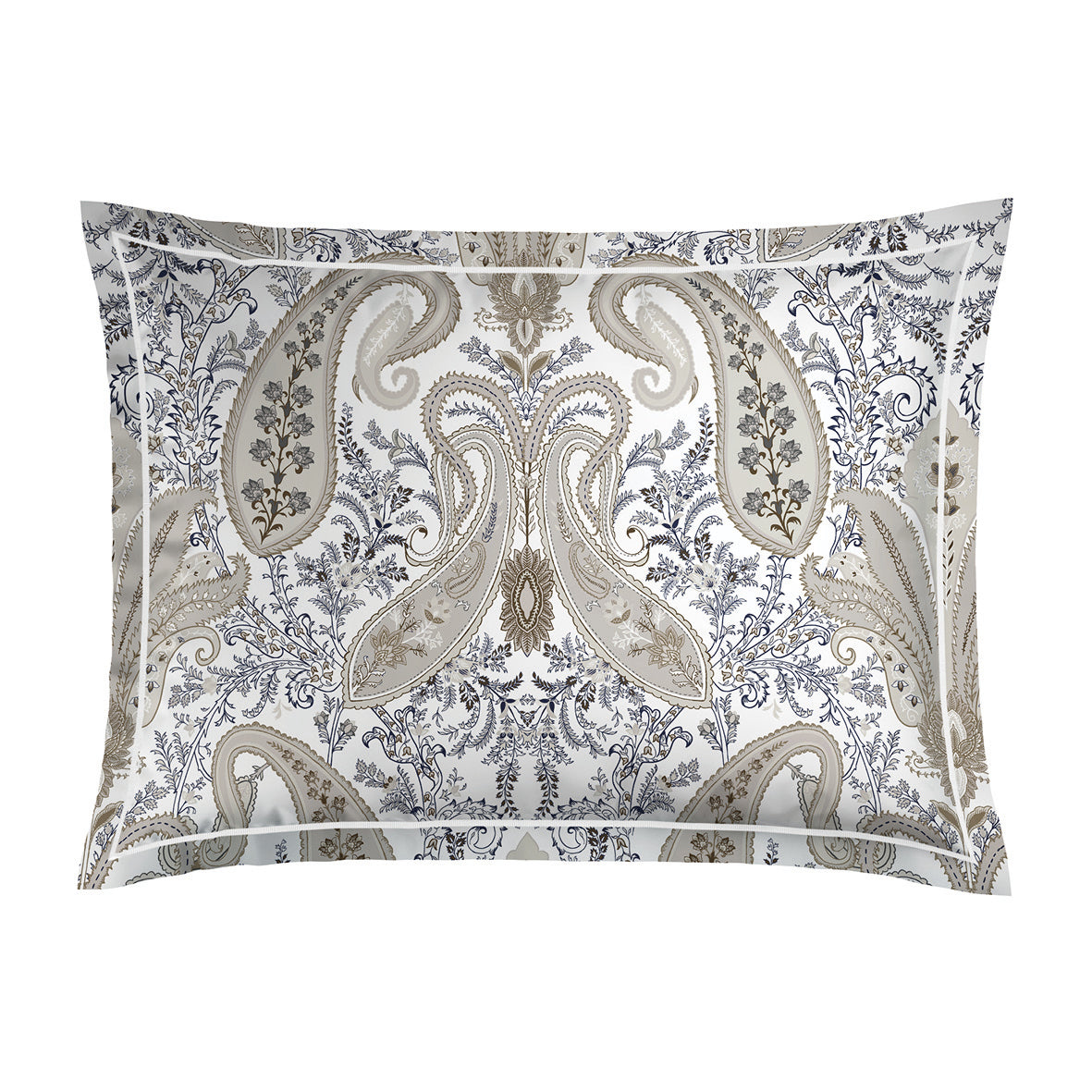 Pillowcase cotton satin - Palais oriental Taupe 2 x (50 x 70 cm)