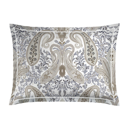 Pillowcase cotton satin - Palais oriental Taupe 2 x (50 x 70 cm)