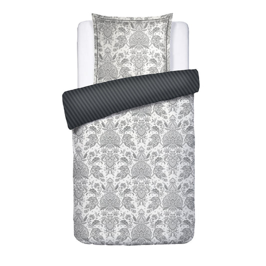 <p>Housse de couette + taie d'oreiller satin de coton - �l�gance persane Beige</p>