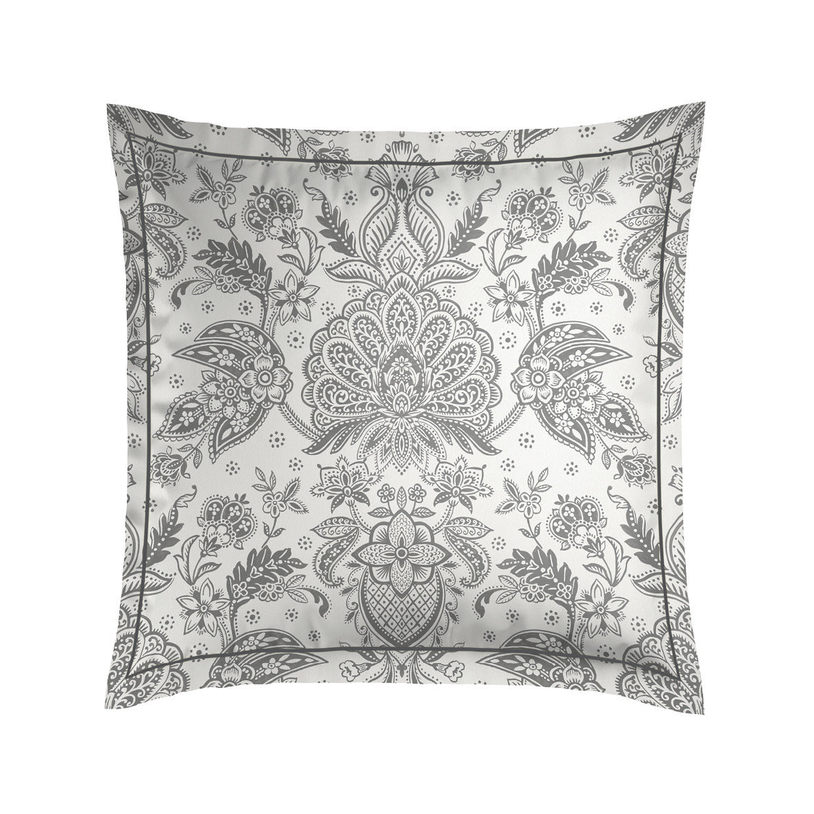 Pillowcase cotton satin - Élégance persane Beige 2 x (63 x 63 cm)