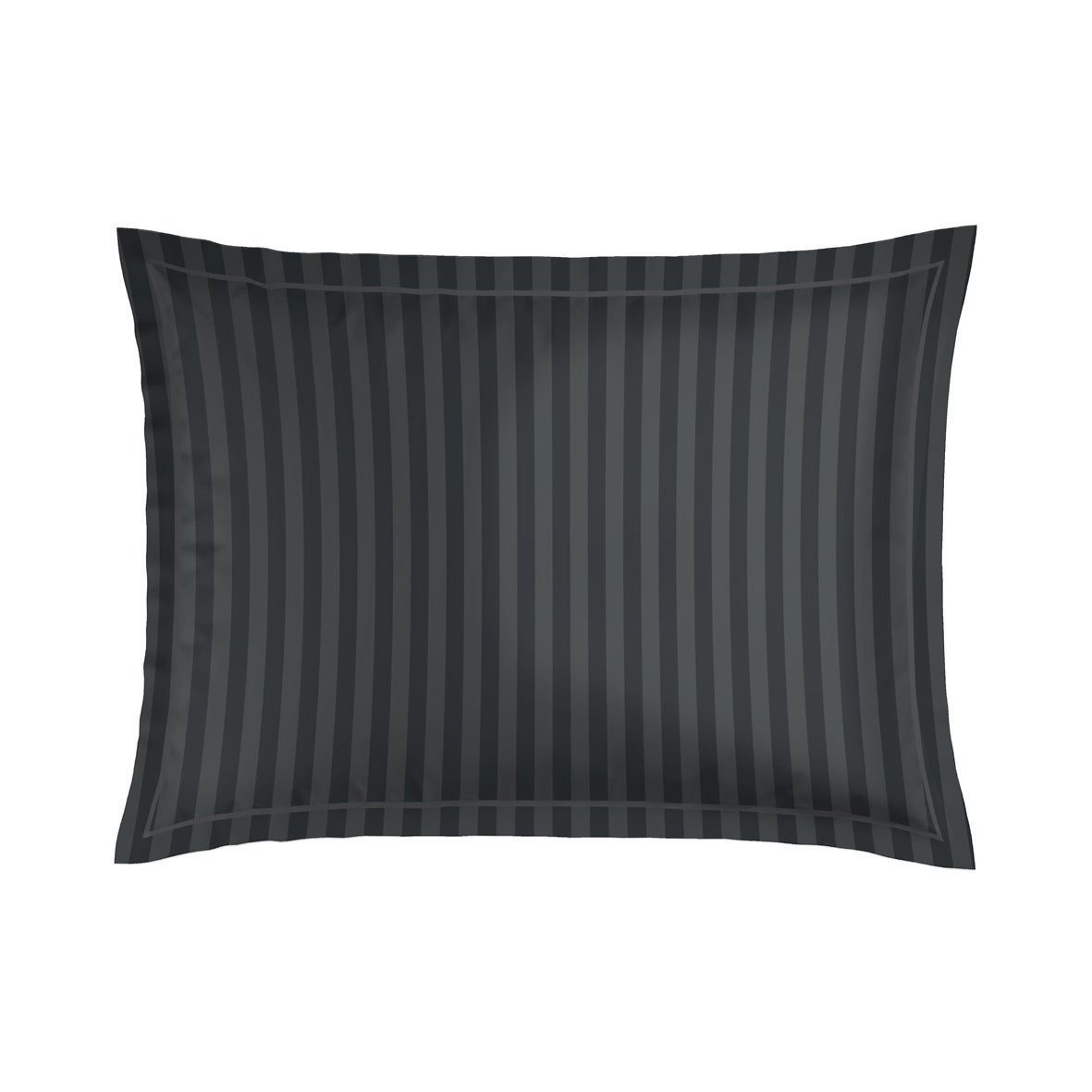 Pillowcase cotton satin - Dobby stripe woven / Élégance persane Black