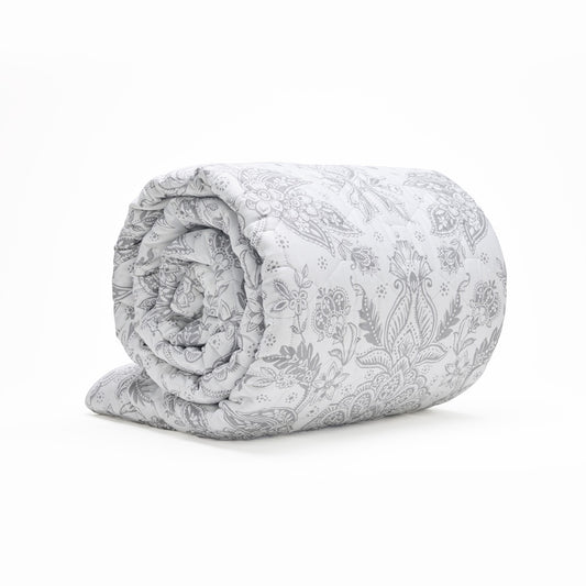 Bedspread cotton satin - Élégance persane Beige - 220 x 250 cm