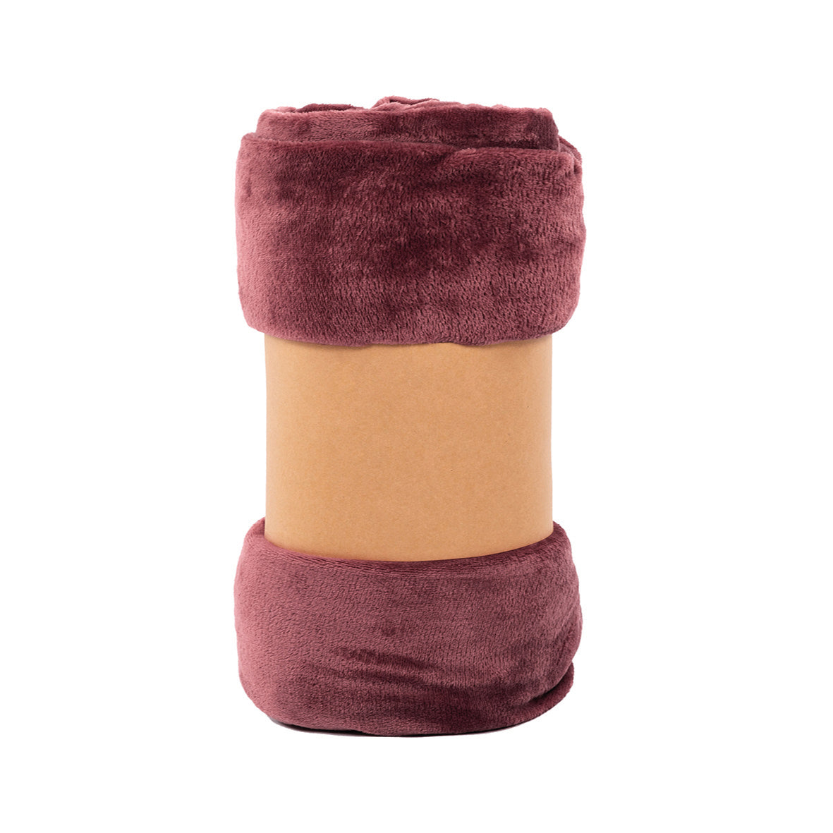 <p>Plaid en polaire -  Bordeaux -130 x 160 cm</p>