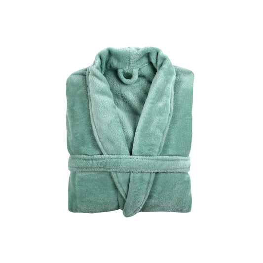 <p>Robe de chambre polyester -  Vert</p>