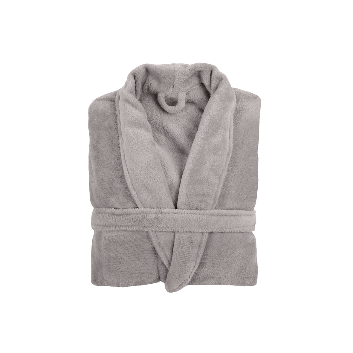 <p>Robe de chambre polyester -  Gris clair</p>