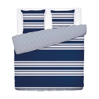 Duvet cover + pillowcase cotton satin - Emilia Blue