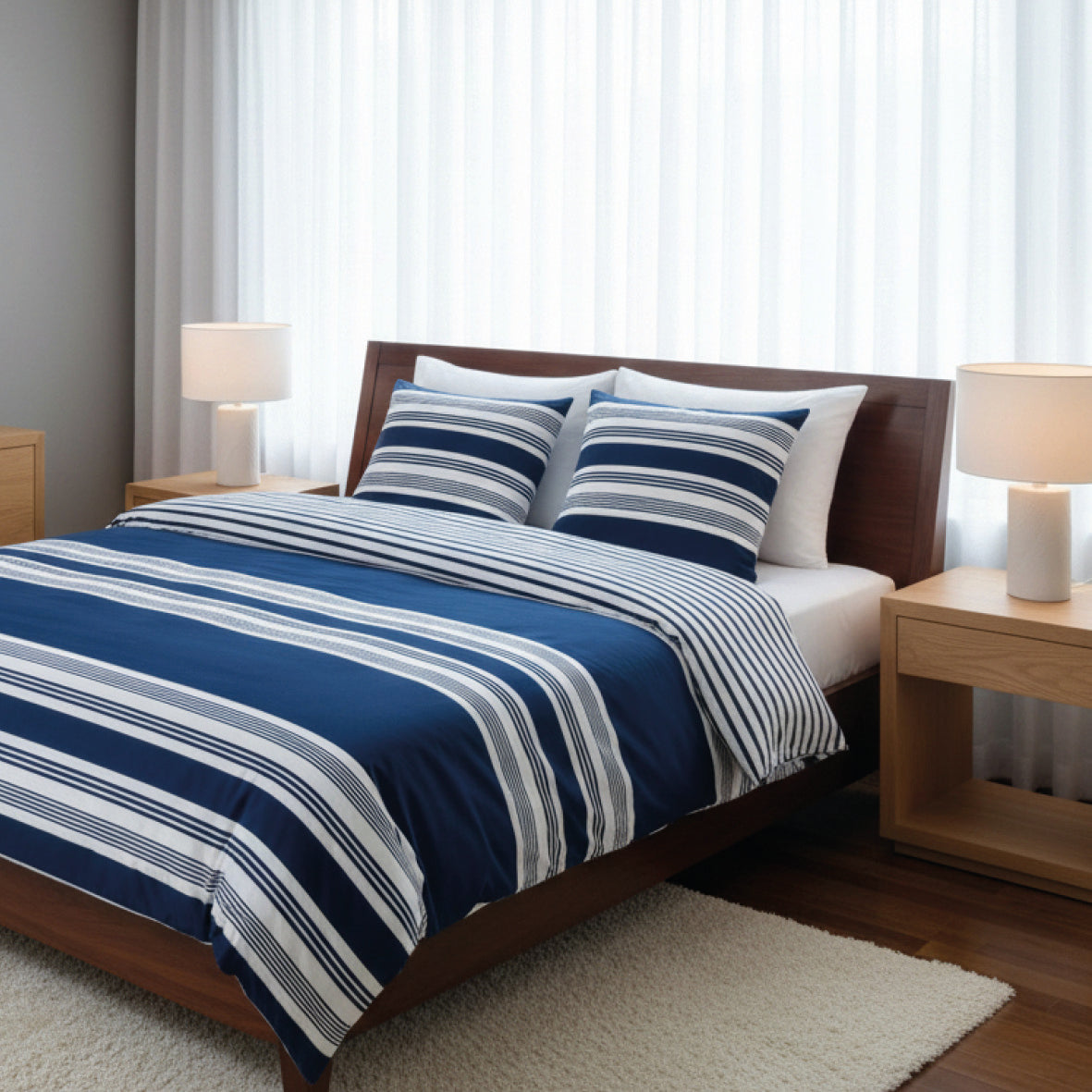 Housse De Couette 140X200 Bleu Blanc Parure De Lit 140X200 Adulte Housse De Couette 140X200 Bleu Blanc Parure De Lit 140X200 Adulte