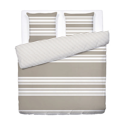 Duvet cover + pillowcase cotton satin - Emilia Taupe