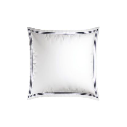 Pillowcase(s) cotton satin - Cannes Dark blue / White 2 x (63 x 63 cm)