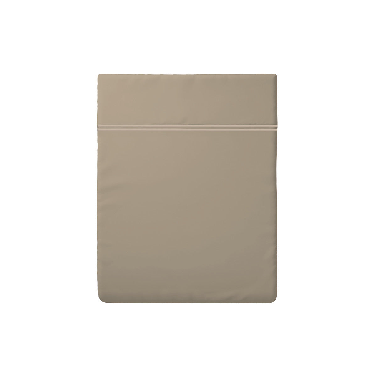 Flat sheet cotton satin - Cannes Taupe / Taupe